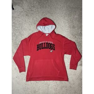 Georgia Bulldogs Sweatshirt Champion Mens XL Red UGA Hoodie